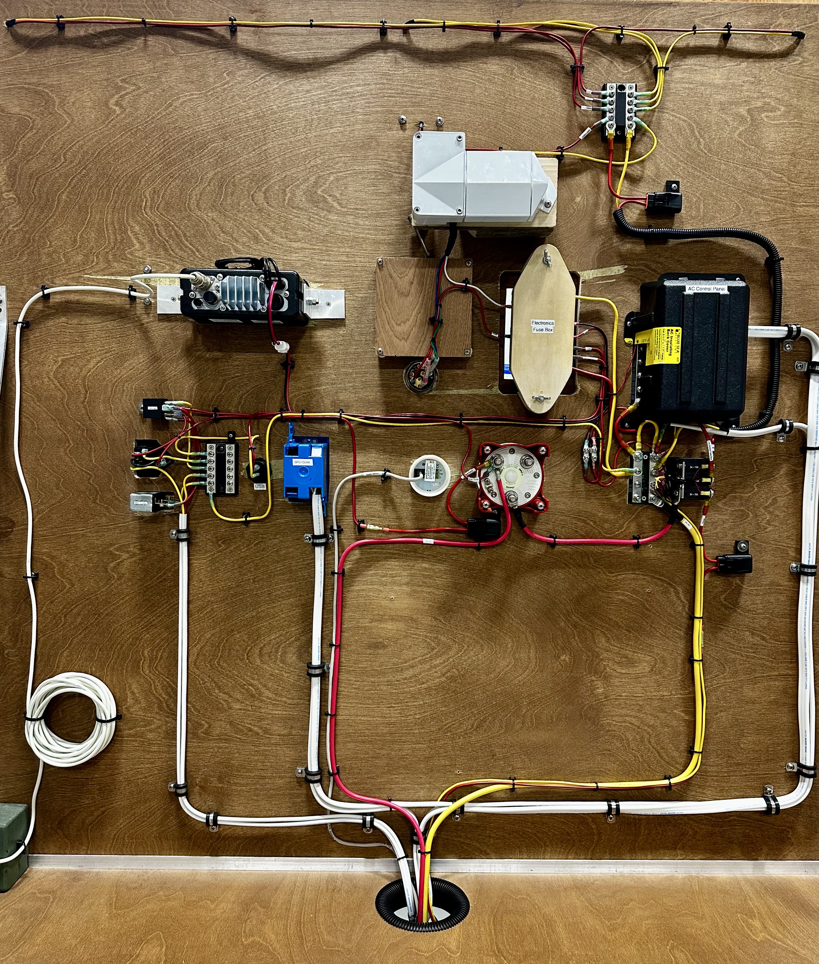 Full system wiring layout showing all conductor routing and component placement