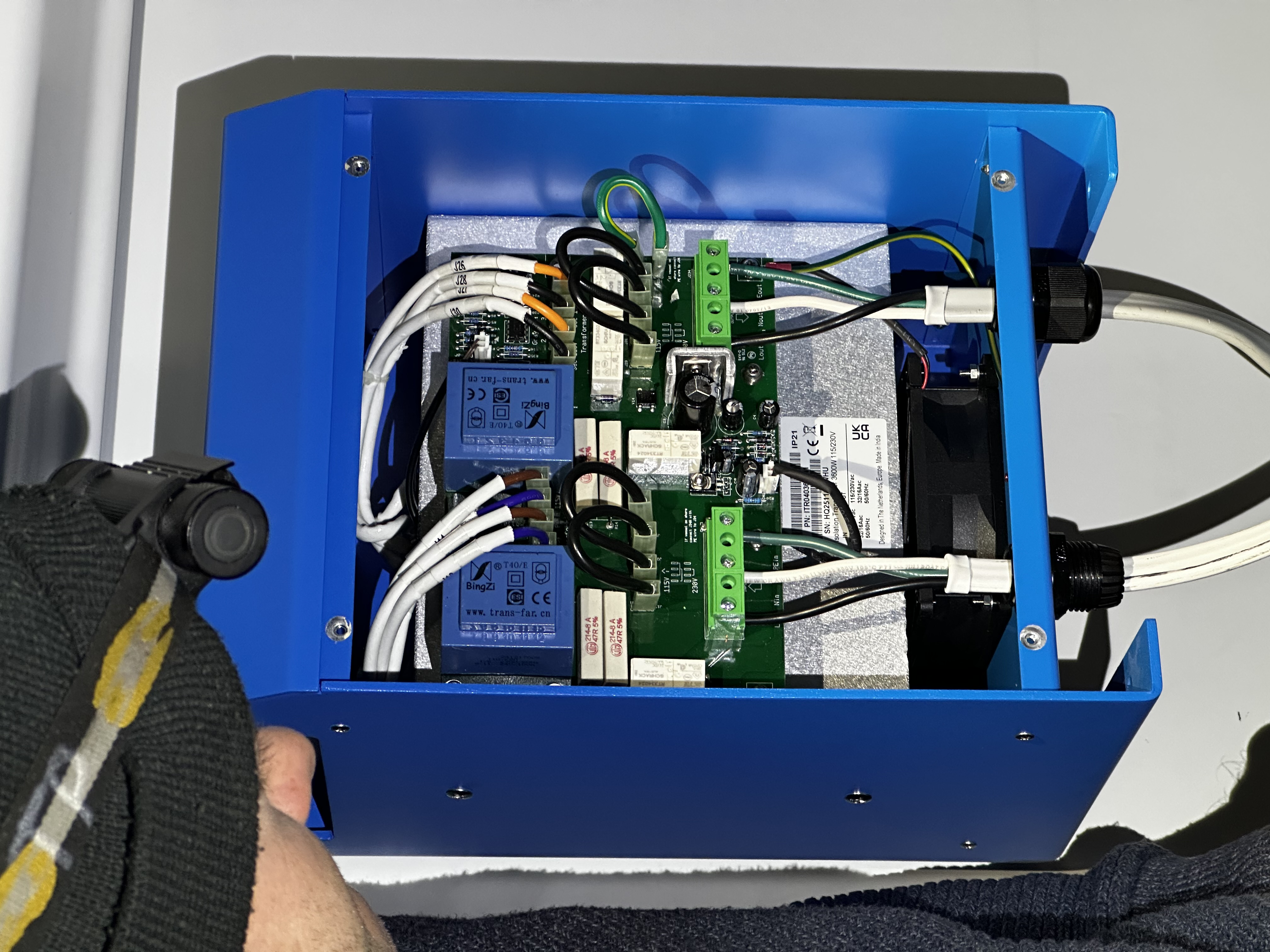 Victron transformer internal wiring closeup